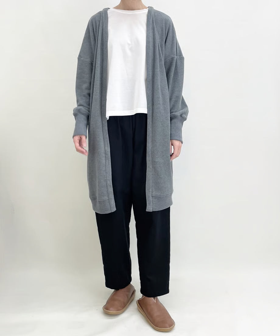 パジャマの次に着るカーディガン、日常のユニフォーム　ナナイロトイロ　オンフレッシュニットカーディガン　ロング丈