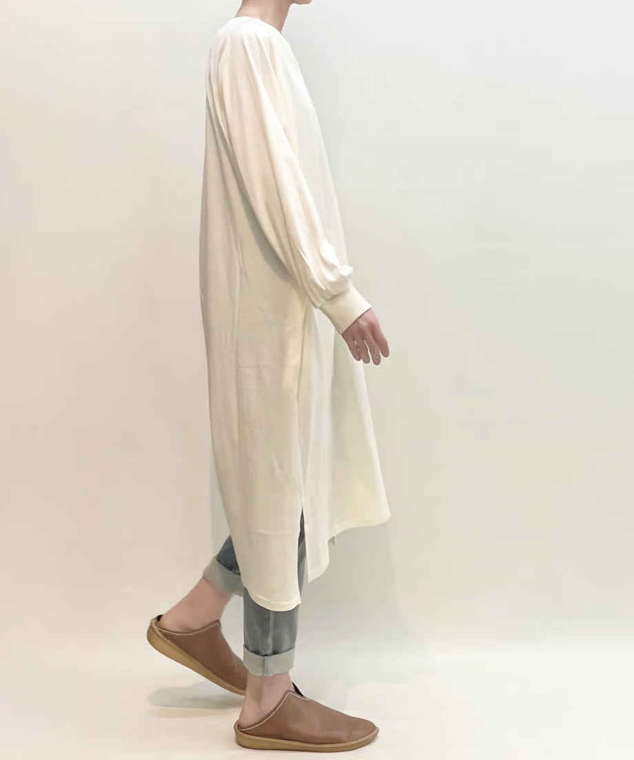 パジャマの次に着るワンピース、日常のユニフォーム　ナナイロトイロ　チュニックワンピース