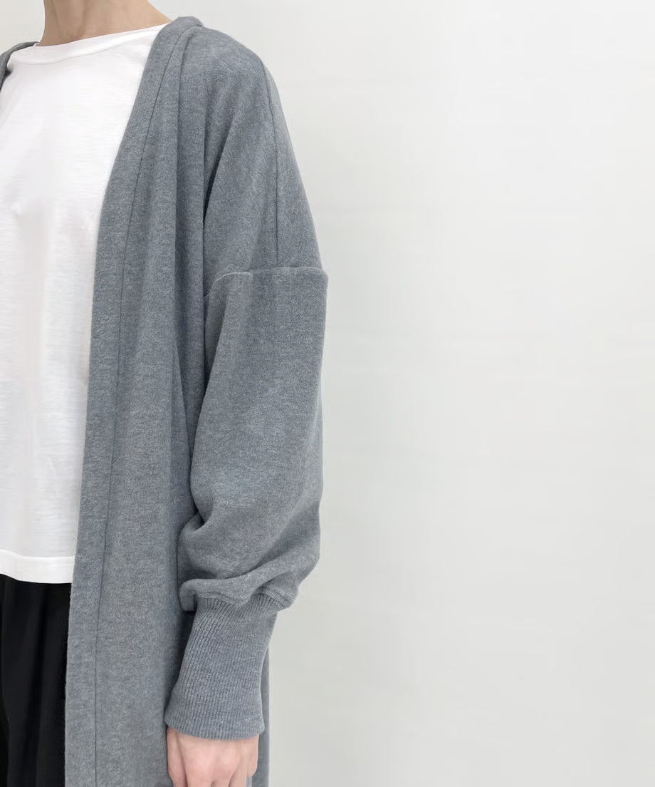 パジャマの次に着るカーディガン、日常のユニフォーム　ナナイロトイロ　オンフレッシュニットカーディガン　ロング丈