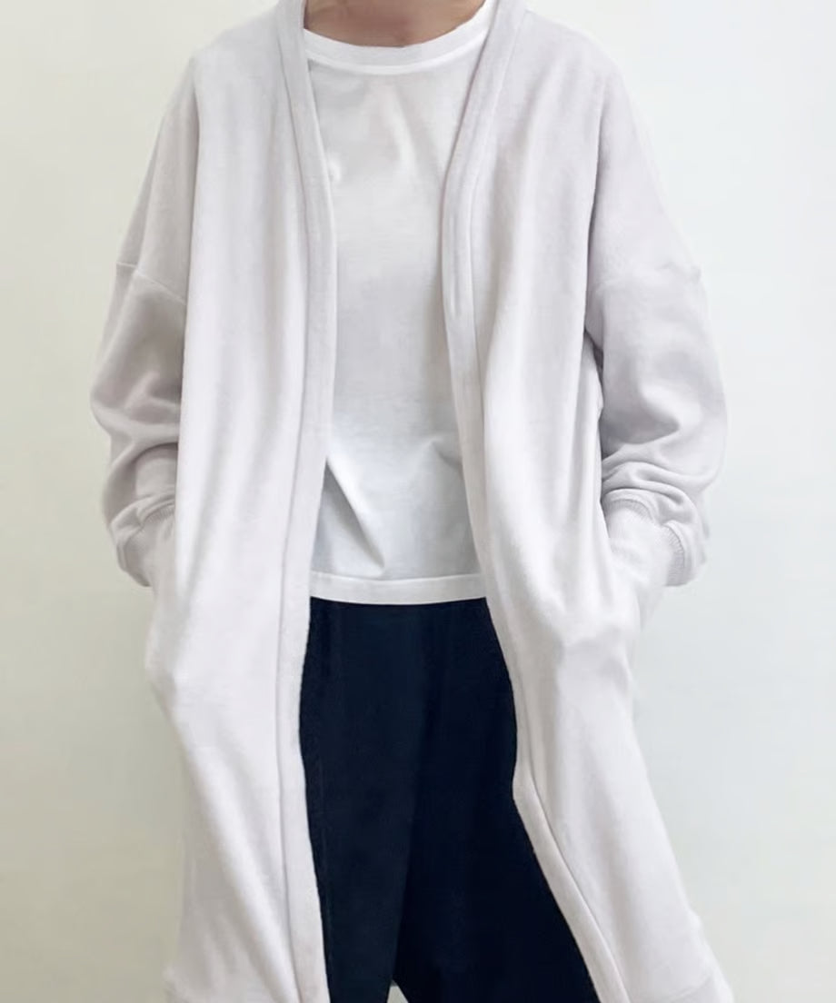 パジャマの次に着るカーディガン、日常のユニフォーム　ナナイロトイロ　オンフレッシュニットカーディガン　ロング丈