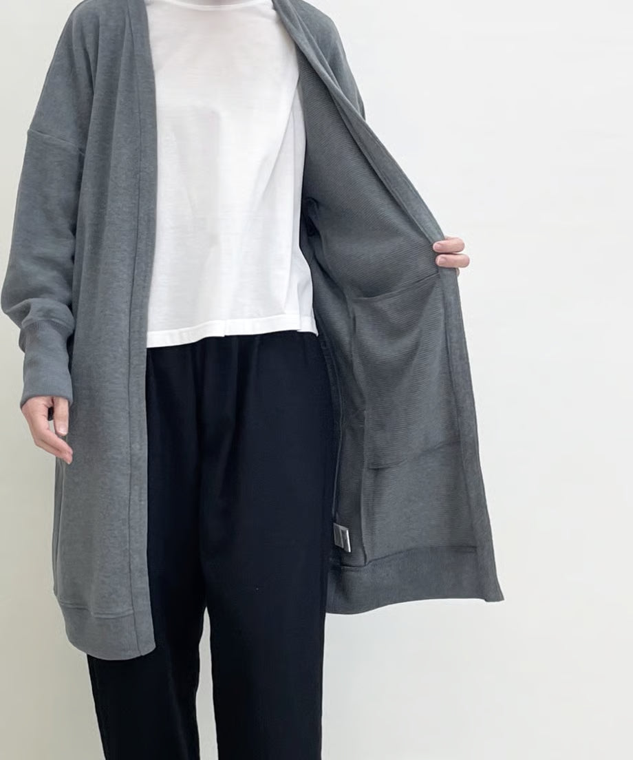 パジャマの次に着るカーディガン、日常のユニフォーム　ナナイロトイロ　オンフレッシュニットカーディガン　ロング丈