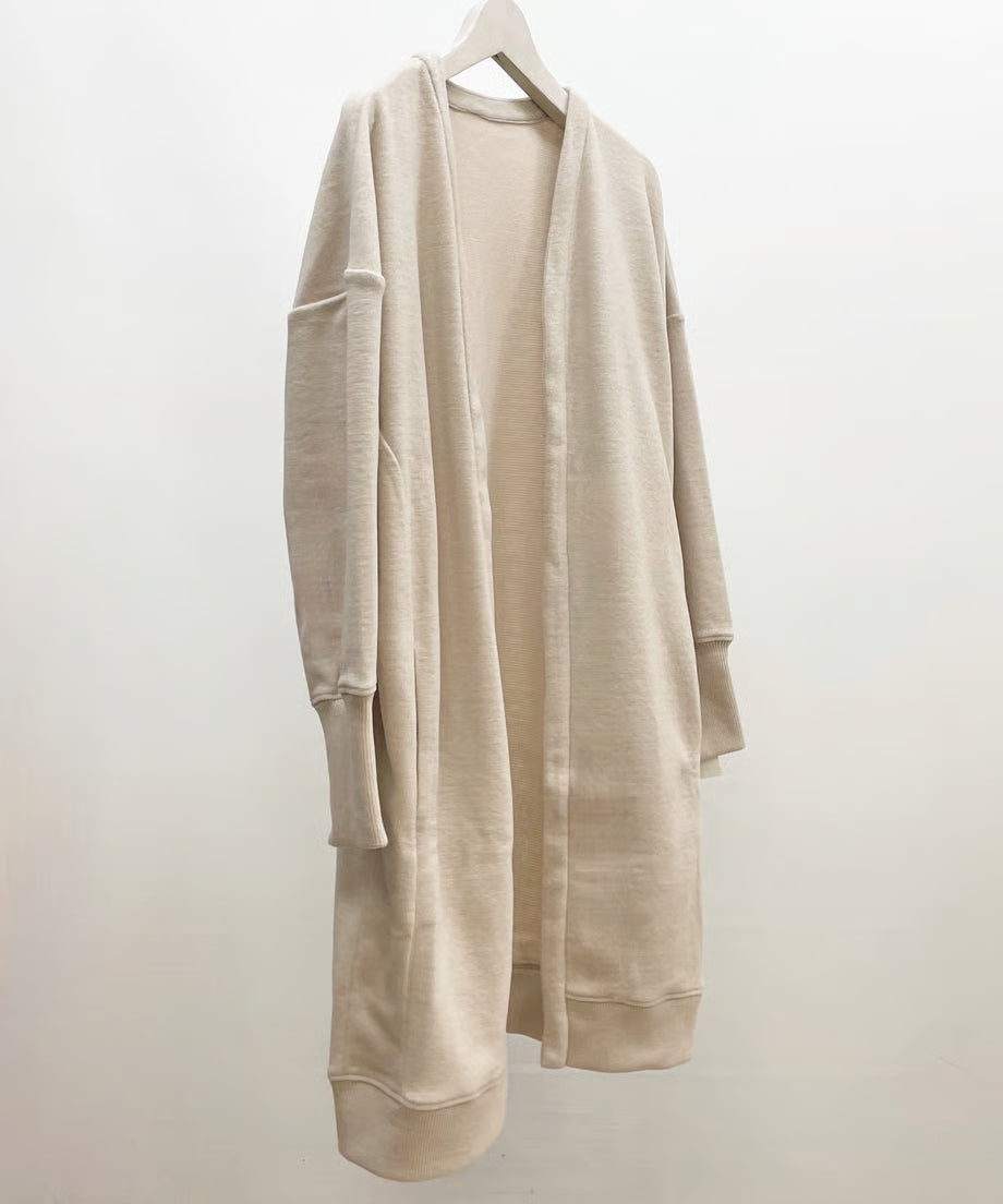 パジャマの次に着るカーディガン、日常のユニフォーム　ナナイロトイロ　オンフレッシュニットカーディガン　ロング丈