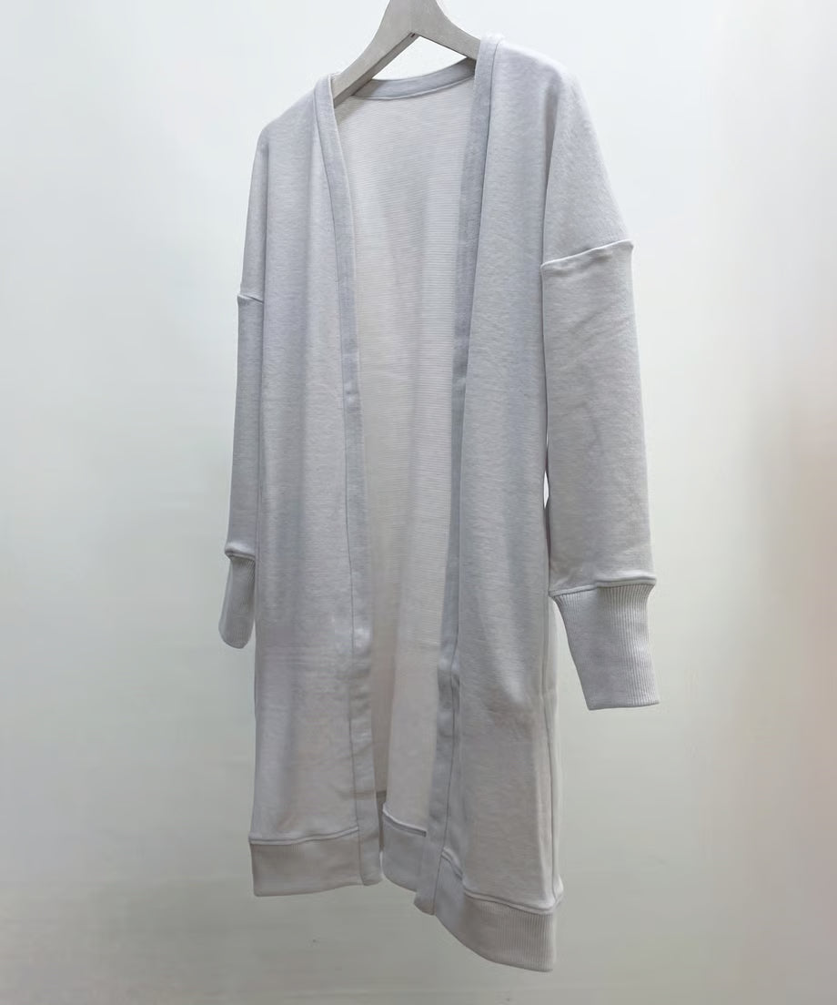 パジャマの次に着るカーディガン、日常のユニフォーム　ナナイロトイロ　オンフレッシュニットカーディガン　ロング丈