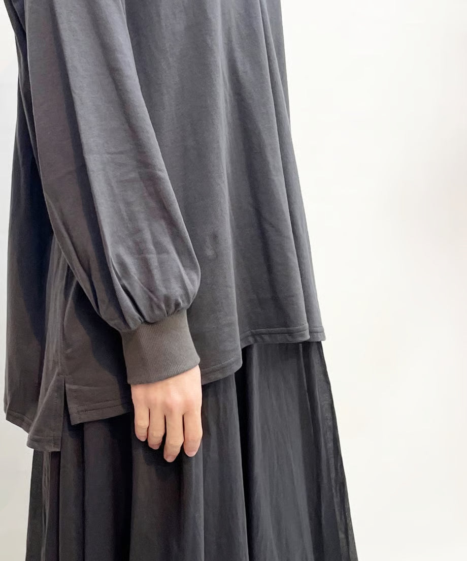 パジャマの次に着るカットソー、日常のユニフォーム　ナナイロトイロ　チュニックカットソー